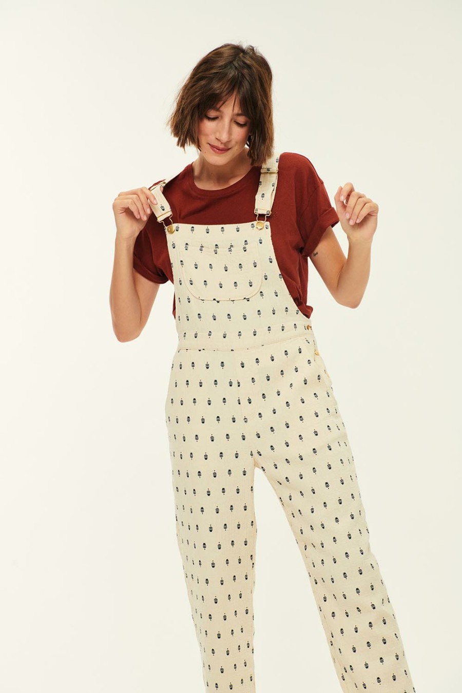 Des Petits Hauts Leona Oli Dungarees Trousers & Jumpsuits