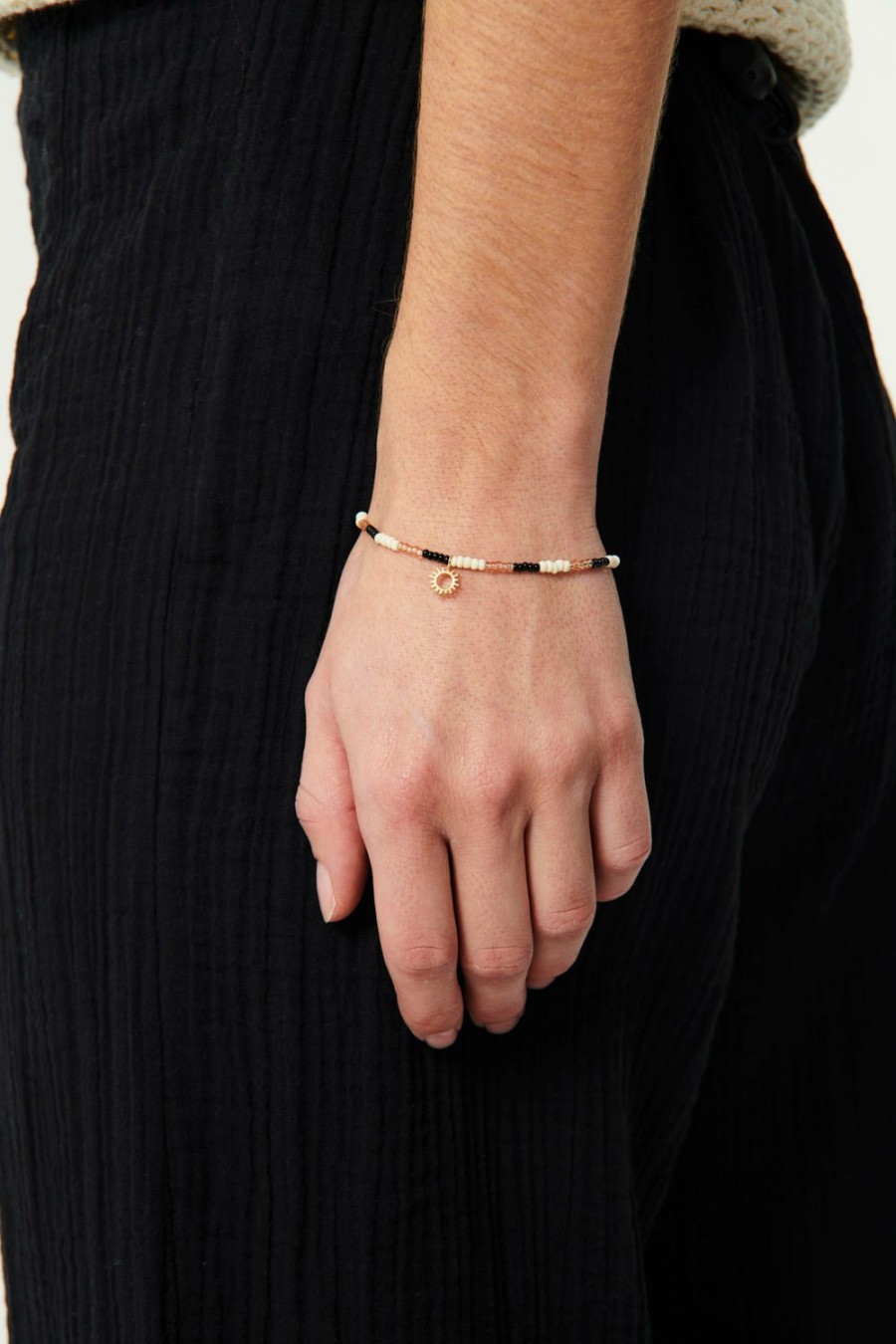 Des Petits Hauts Perette Noir/Ecru/Oasis Bracelet Feeka Jewellery X Dph