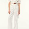 Des Petits Hauts Shiny Ecru Trousers Trousers & Jumpsuits