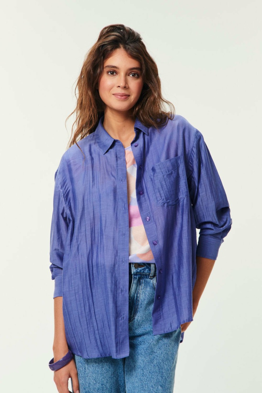 Des Petits Hauts Varenon Figue Shirt Shirts & Blouses