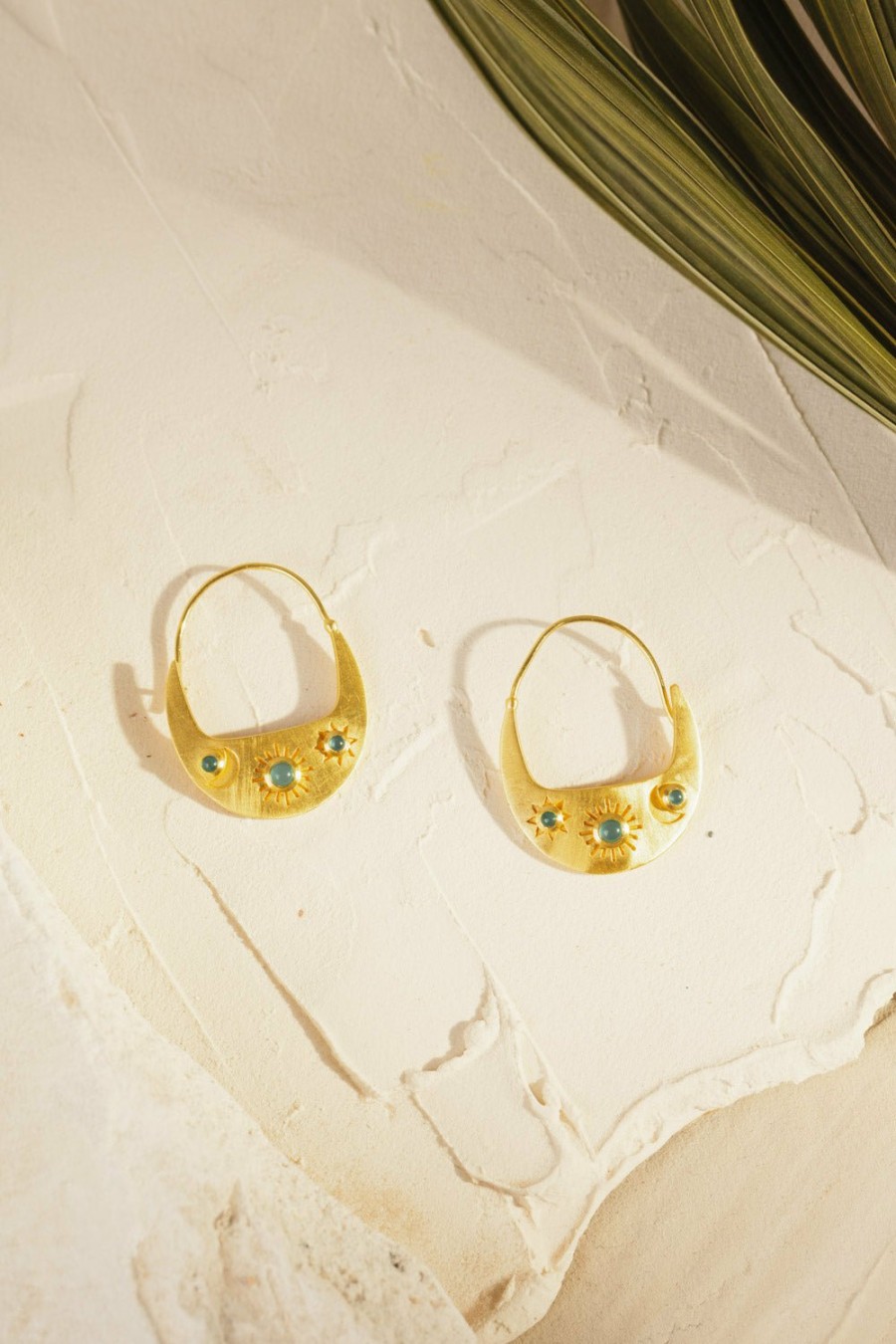 Des Petits Hauts Pampa Onyx Vert Earrings Feeka Jewellery X Dph