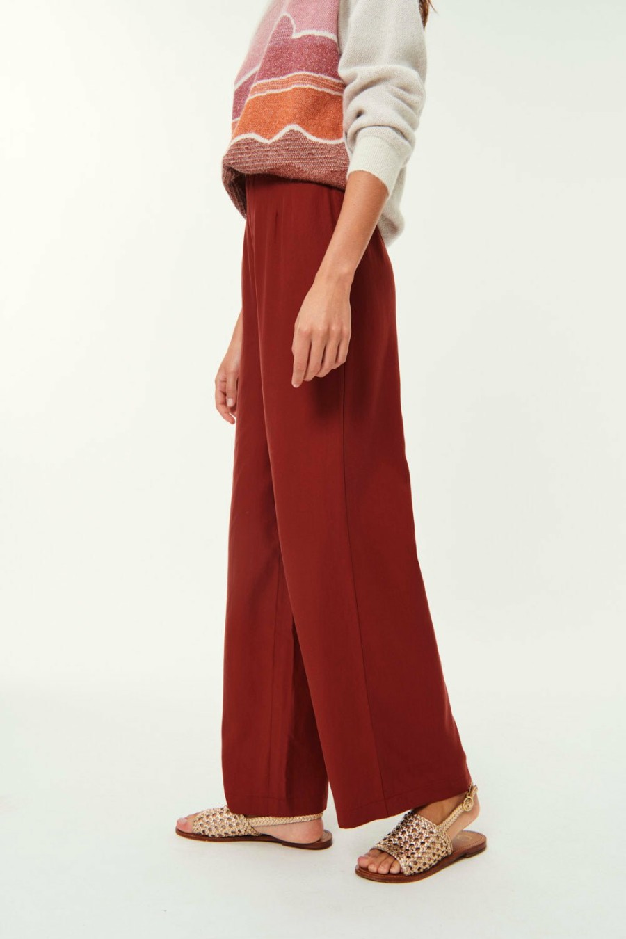 Des Petits Hauts Toussa Pecan Trousers Trousers & Jumpsuits