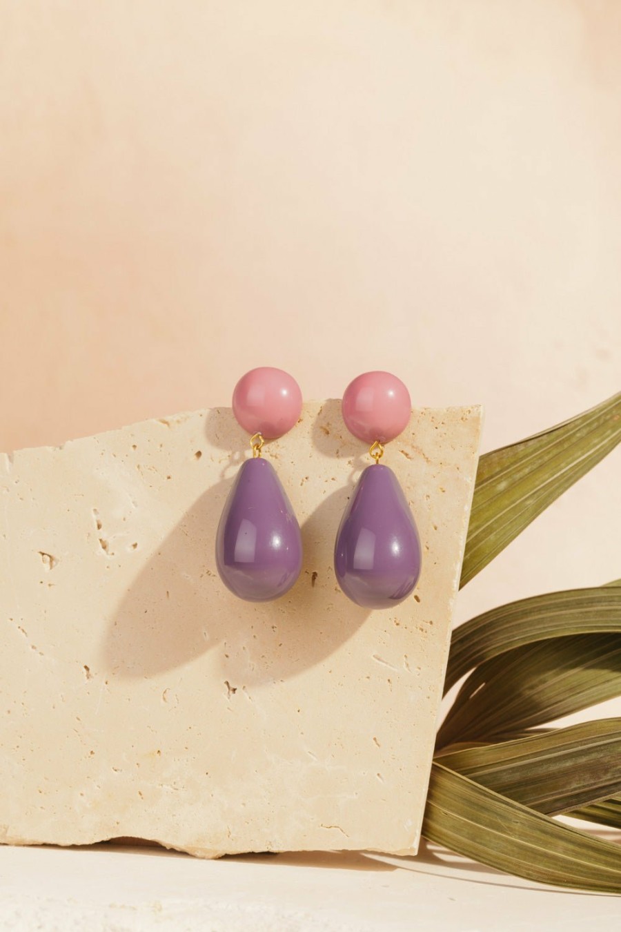 Des Petits Hauts Gilia Figue/Santal Earrings Feeka Jewellery X Dph