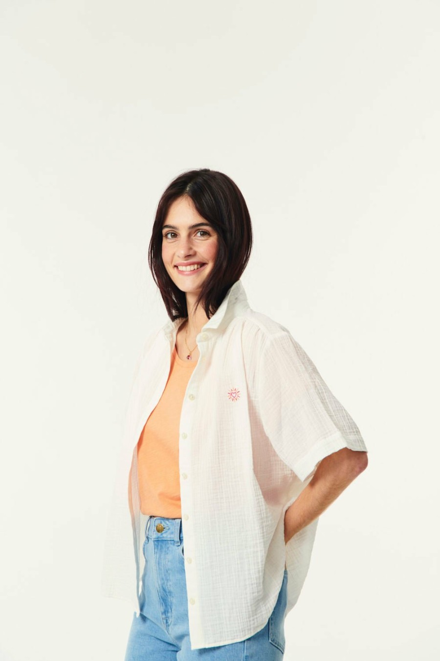 Des Petits Hauts Rosy Ecru Shirt Shirts & Blouses