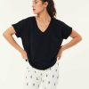 Des Petits Hauts Zaeline Noir T-Shirt T-Shirts & Sweatshirts