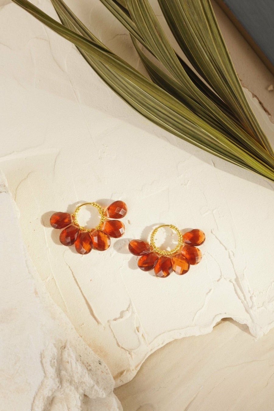 Des Petits Hauts Papicha Or/Pecan Earrings Feeka Jewellery X Dph