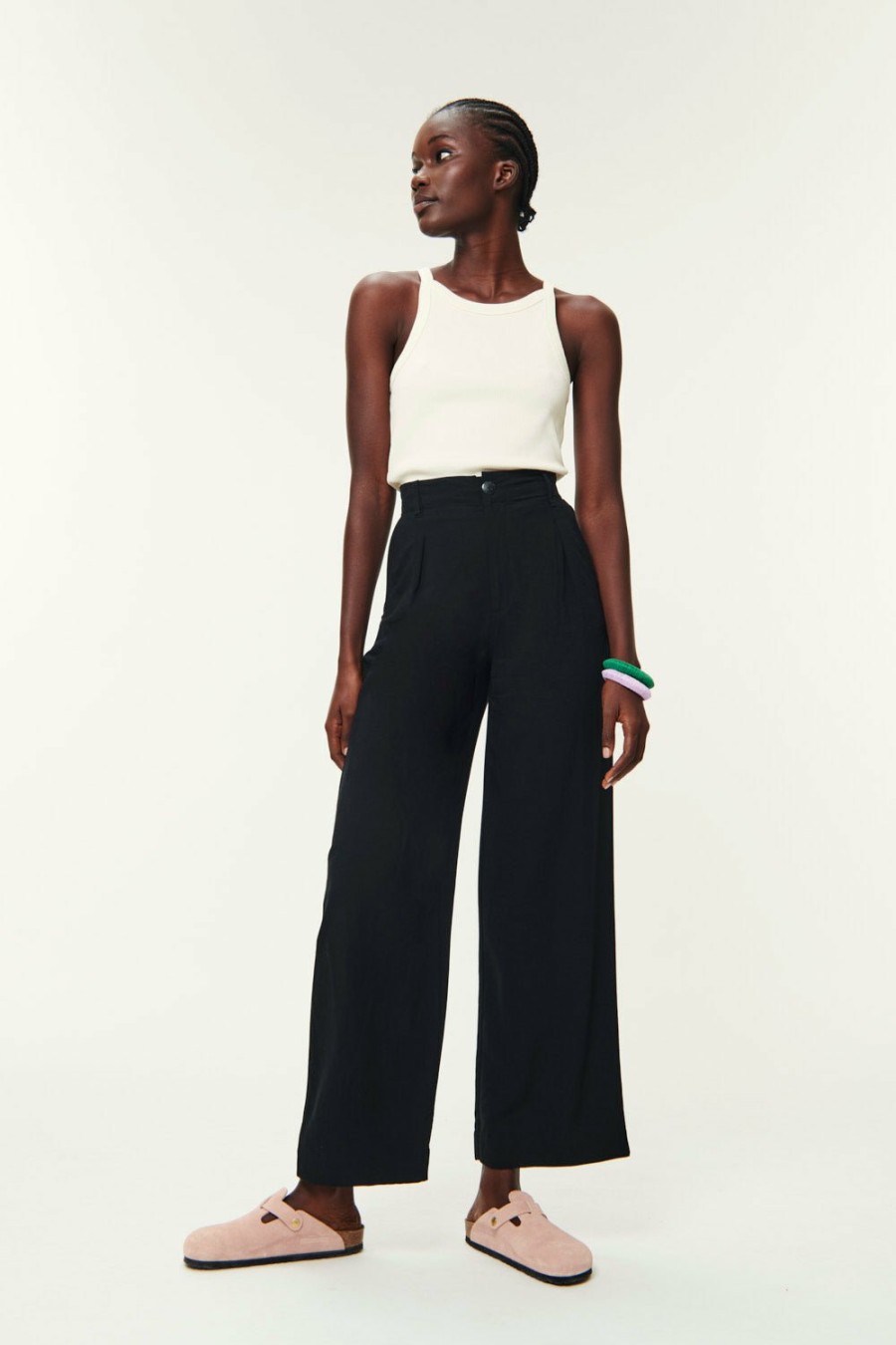 Des Petits Hauts Espiza Noir Trousers Trousers & Jumpsuits