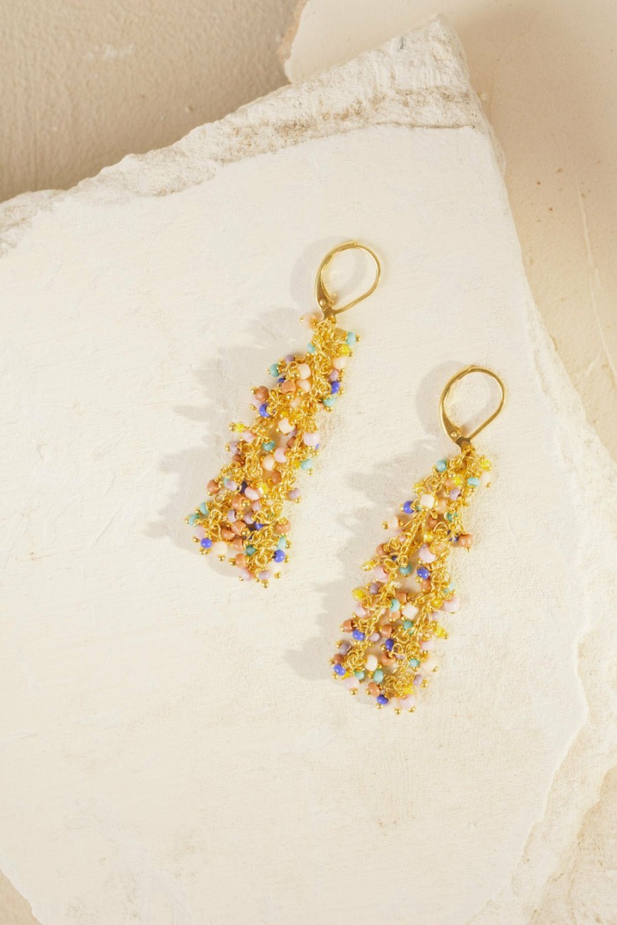 Des Petits Hauts Pivoine Multico Earrings Feeka Jewellery X Dph