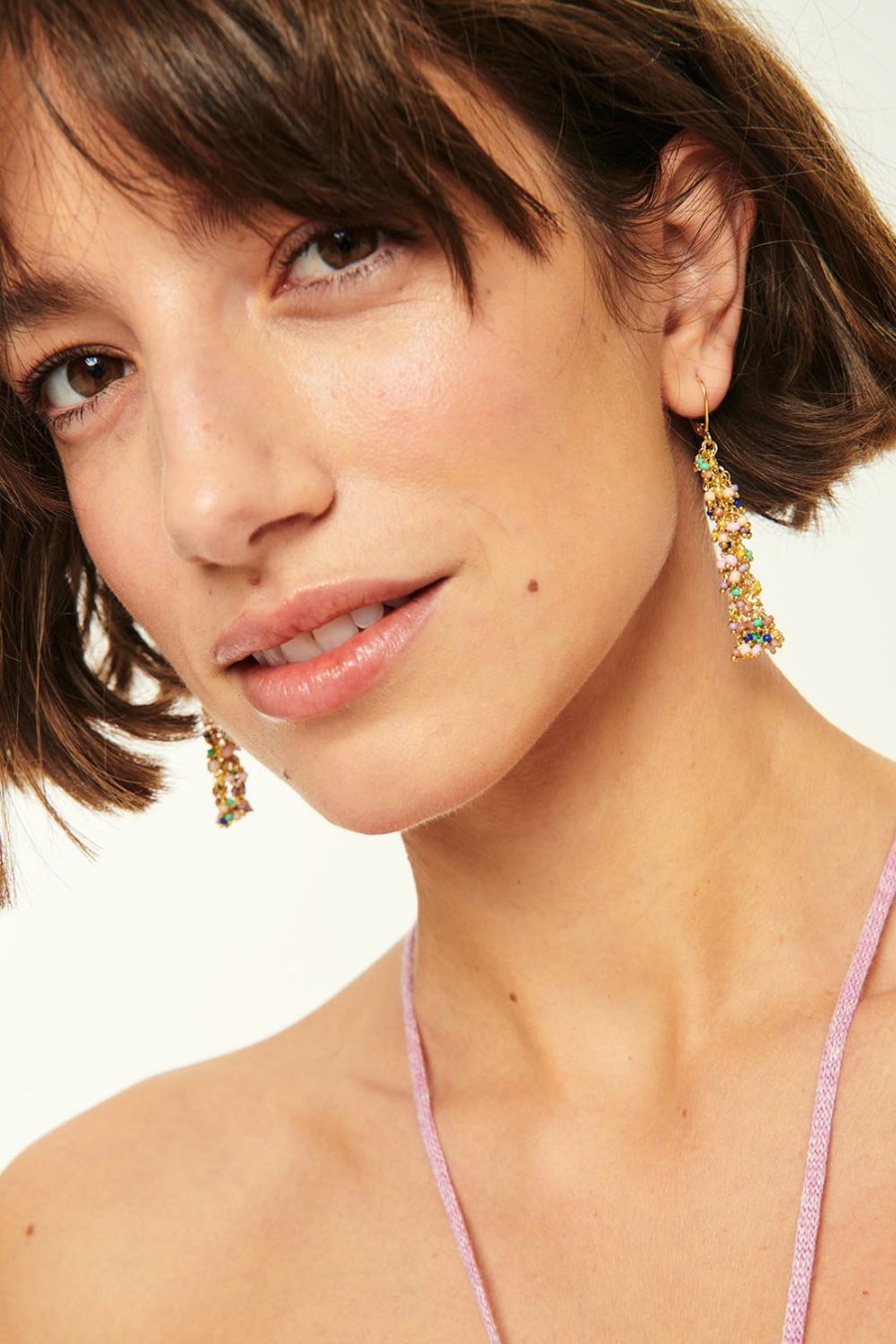 Des Petits Hauts Pivoine Multico Earrings Feeka Jewellery X Dph