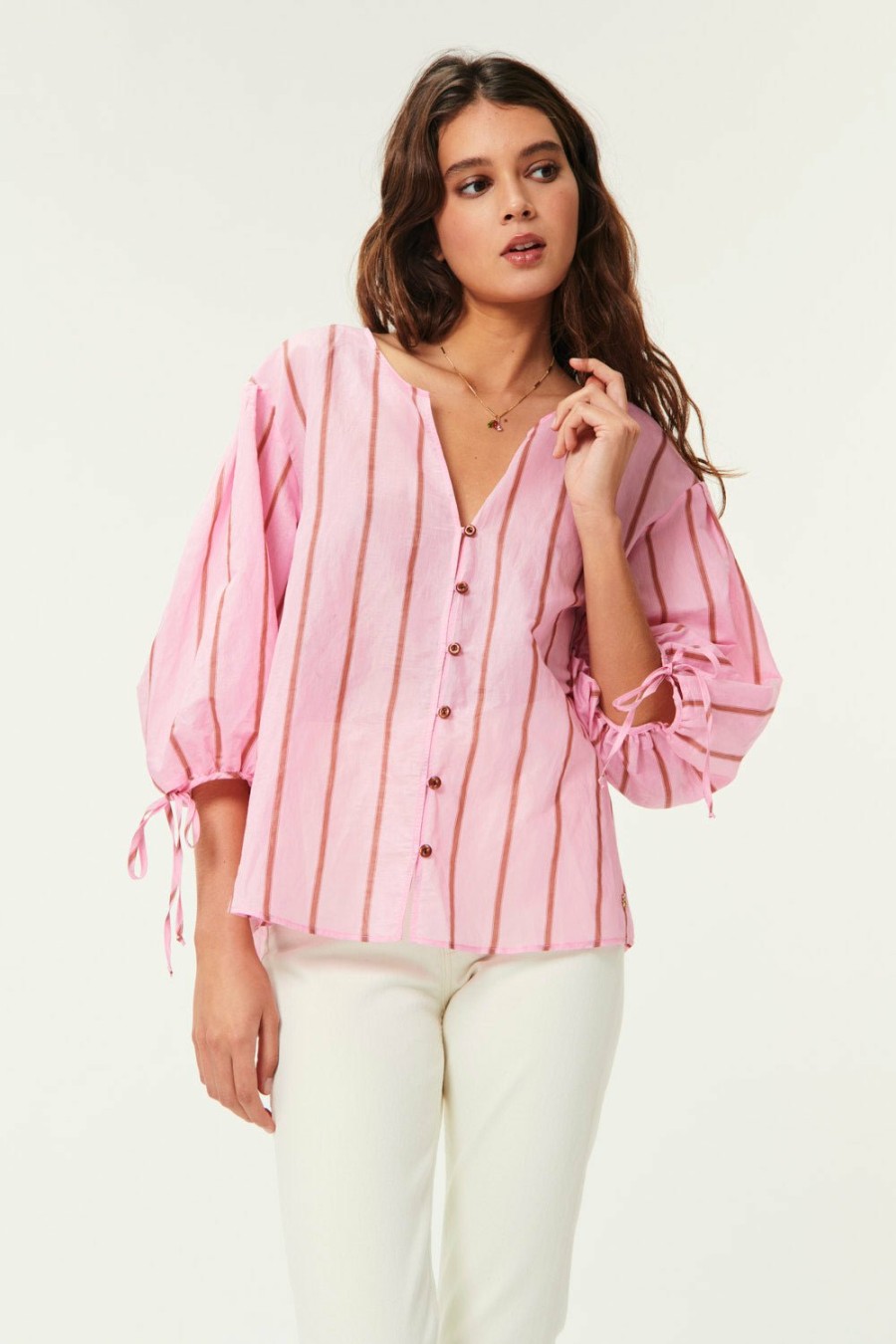 Des Petits Hauts Sancho Rayure Sienna Blouse Shirts & Blouses