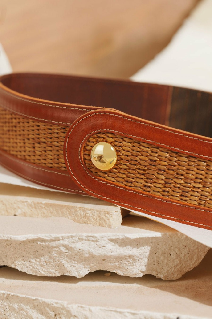 Des Petits Hauts Millet Pecan Belt Belts