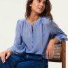 Des Petits Hauts Reggy Rayure Ciello Blouse Shirts & Blouses