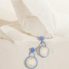 Des Petits Hauts Pepitcho Ecru/Bleu Earrings Feeka Jewellery X Dph