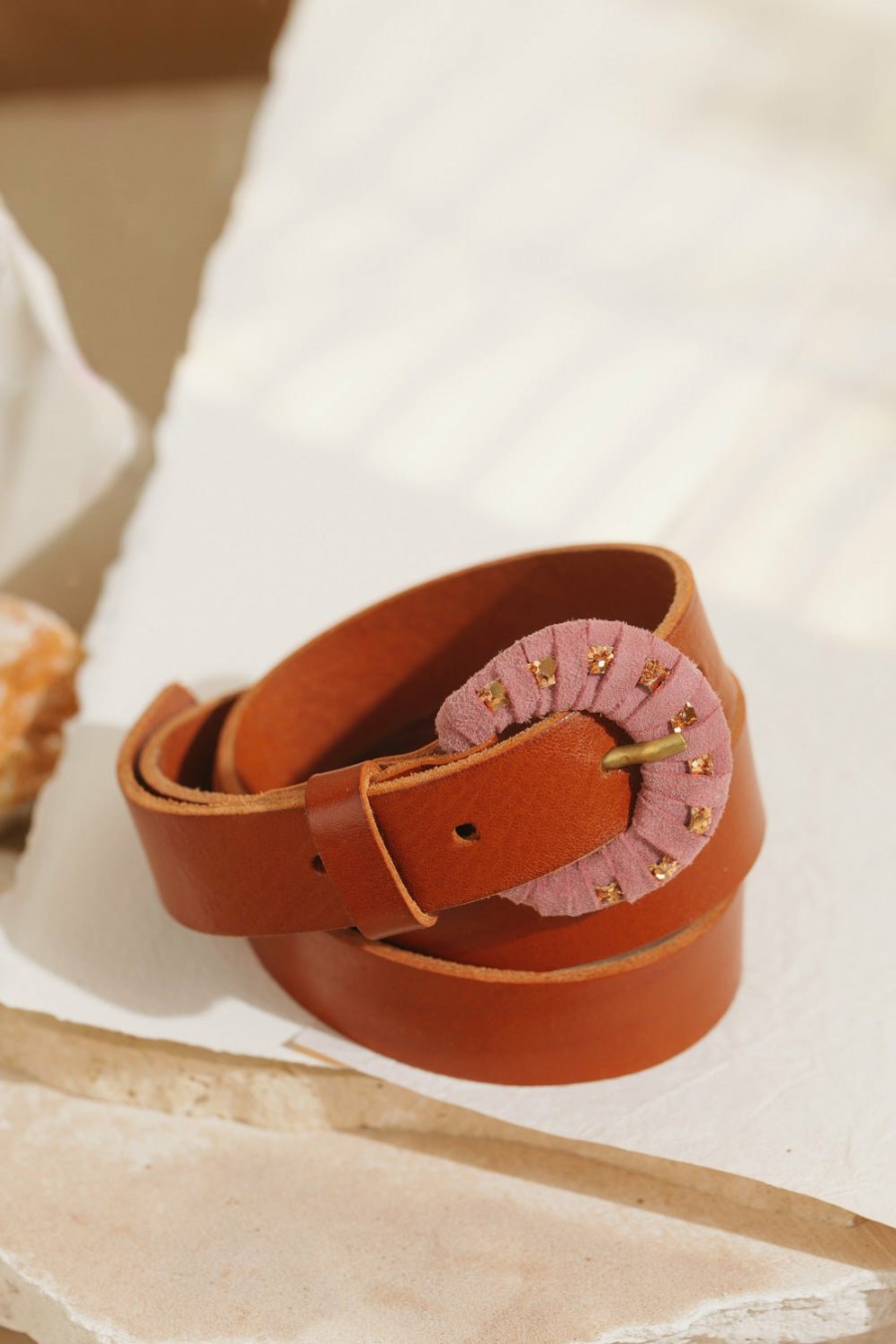 Des Petits Hauts Marvin Pecan Belt Belts