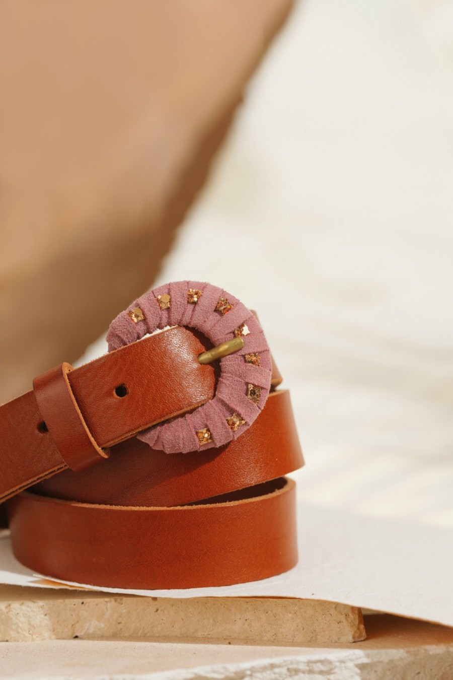 Des Petits Hauts Marvin Pecan Belt Belts