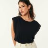 Des Petits Hauts Helena Noir Vest Top T-Shirts & Sweatshirts