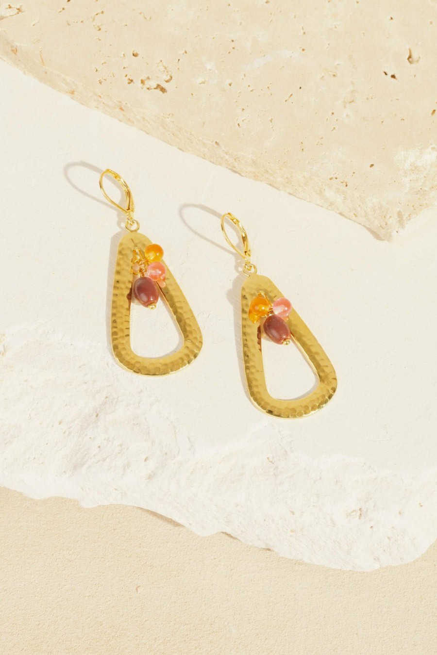 Des Petits Hauts Paulin Or/Multico Earrings Feeka Jewellery X Dph